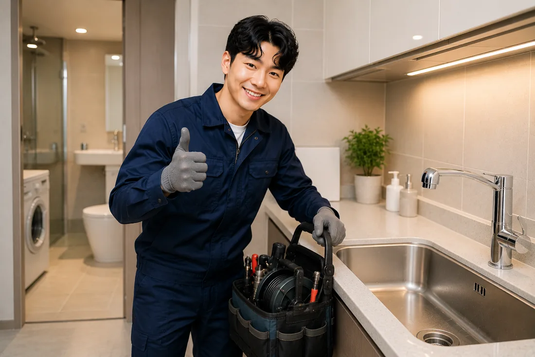 신설동 배관막힘 마무리점검