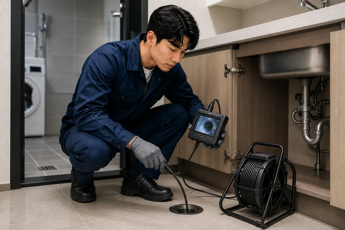 신설동 배관내시경 확인